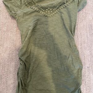 Old Navy maternity Olive Green Women's Short Sleeve Top